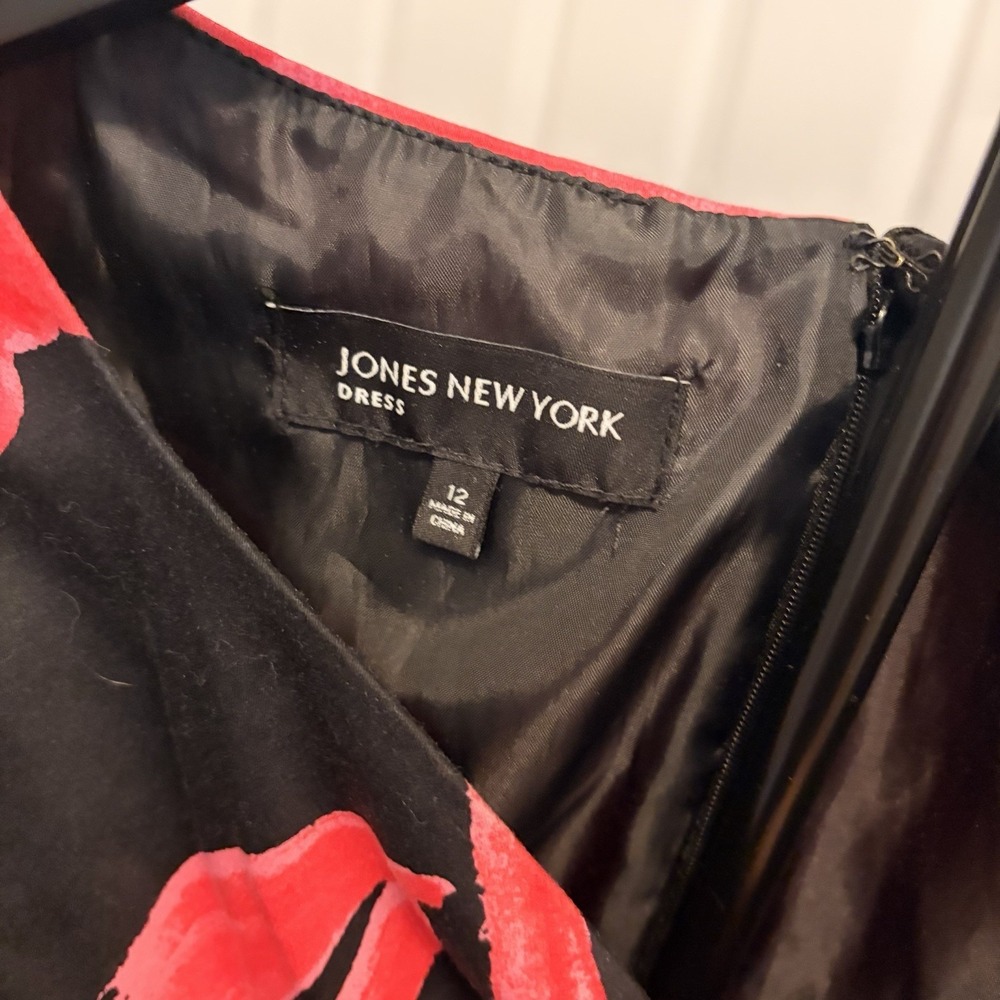 Jones New York Floral Print Sheath Dress Woman's‎ Size 12 Wedding Guest Business - Picture 4 of 9